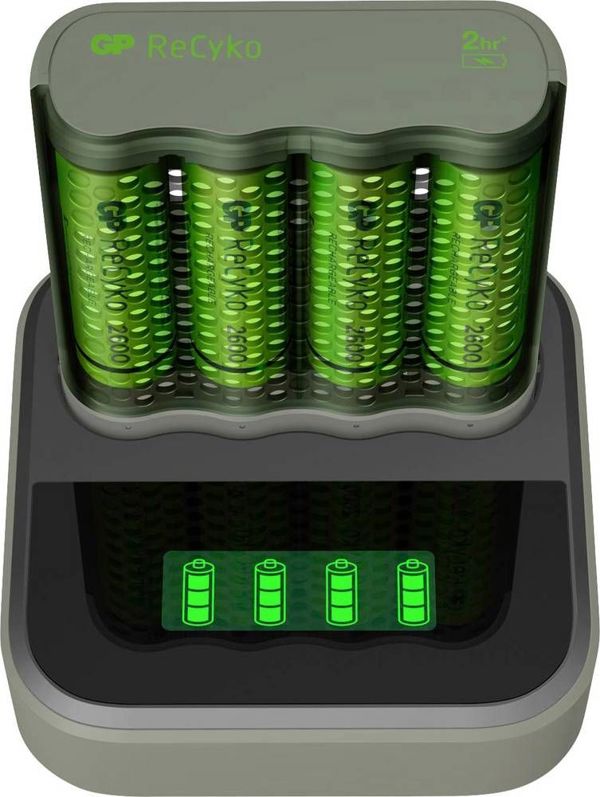 Φορτιστής Μπαταριών GP ReCyko B451 + D451 USB, Ταχυφορτιστής για Μπαταρίες AA και AAA (130M451CD270AAC4)