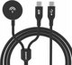Dudao A12MaxC Φορτιστής 2 σε 1, 60W PD για Apple Watch & USB-C, Μαύρο