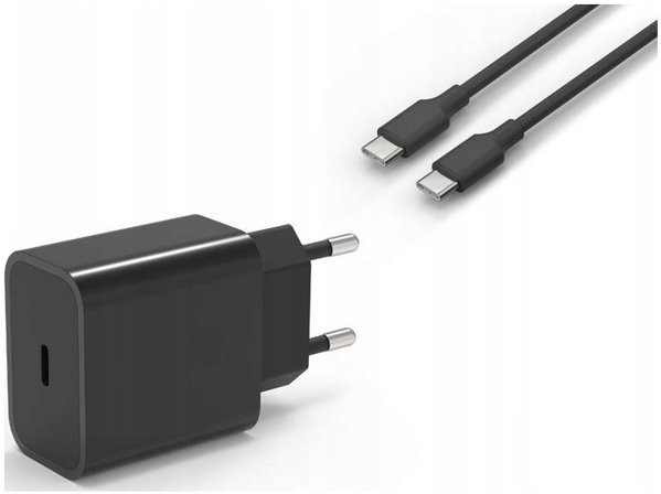 Φορτιστής τοίχου PD USB Type-C + Καλώδιο Type-C 1μ, PD25W 3000mA