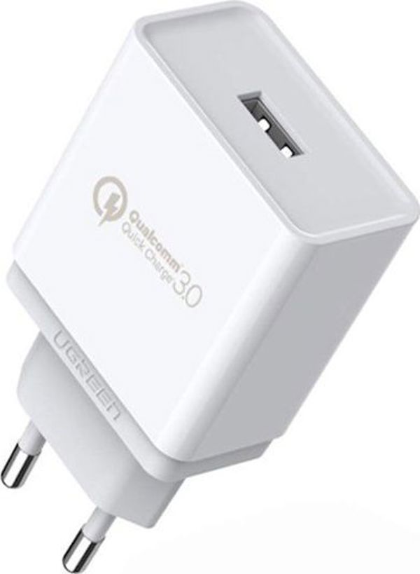 Ugreen Φορτιστής Τοίχου CD122 Quick Charge 3.0 18W 3A USB-A - Λευκός