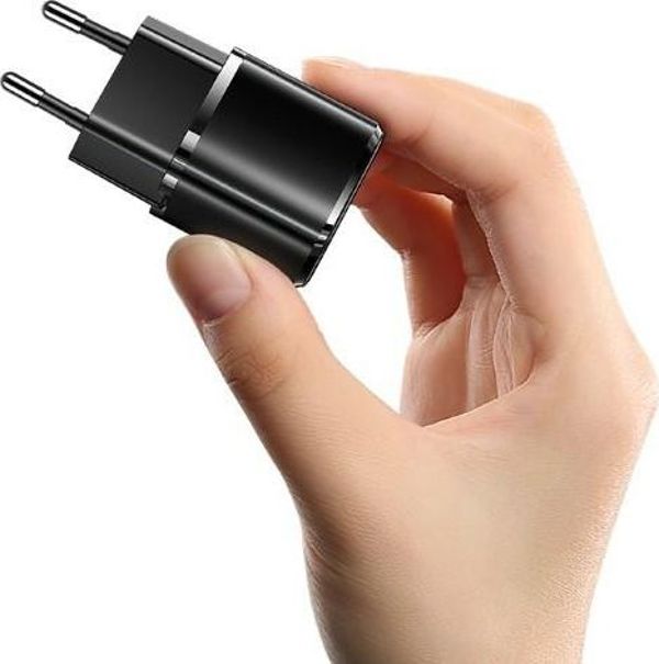 Usams T36 Mini Φορτιστής Τοίχου 20W USB-C PD 3.0 με Καλώδιο USB-C σε Lightning - Λευκό