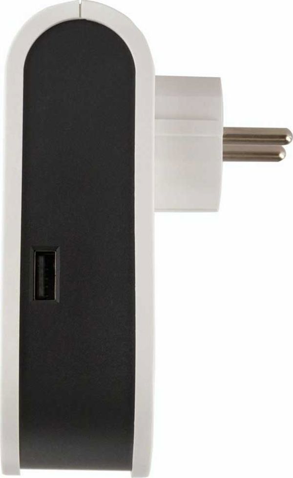 Φορτιστής REV 3 σε 1 με Καλώδιο 80cm, 1x USB-A 3.1A, 15.5W - Μαύρος