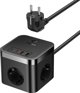 Baseus PowerCombo Cube Πολύπριζο 3AC+2U+2C 30W με Καλώδιο 1.5m EU - Μαύρο