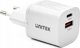 Unitek Φορτιστής Τοίχου 33W, 1x USB-A & 1x USB-C, QC 3.0, Λευκός