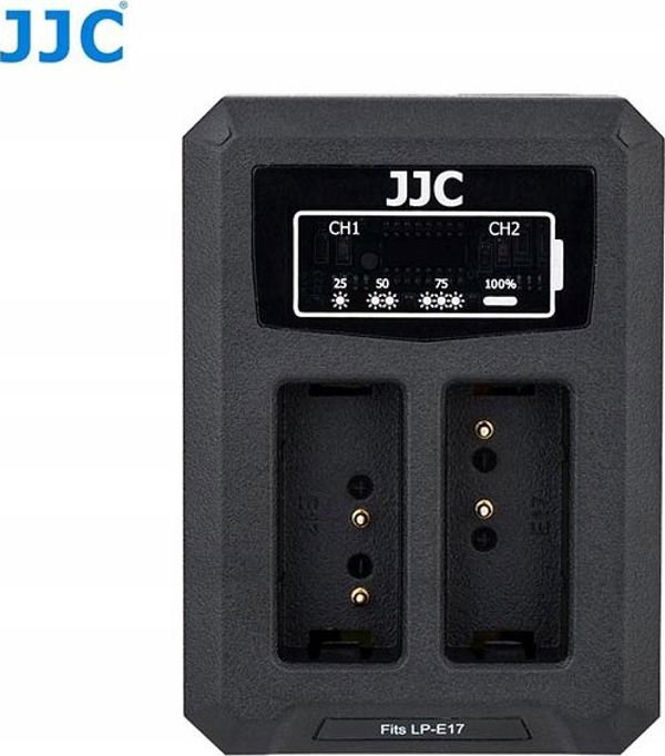 JJC Διπλός Φορτιστής Μπαταριών για Canon LP-E17 - USB, Με Ένδειξη LED