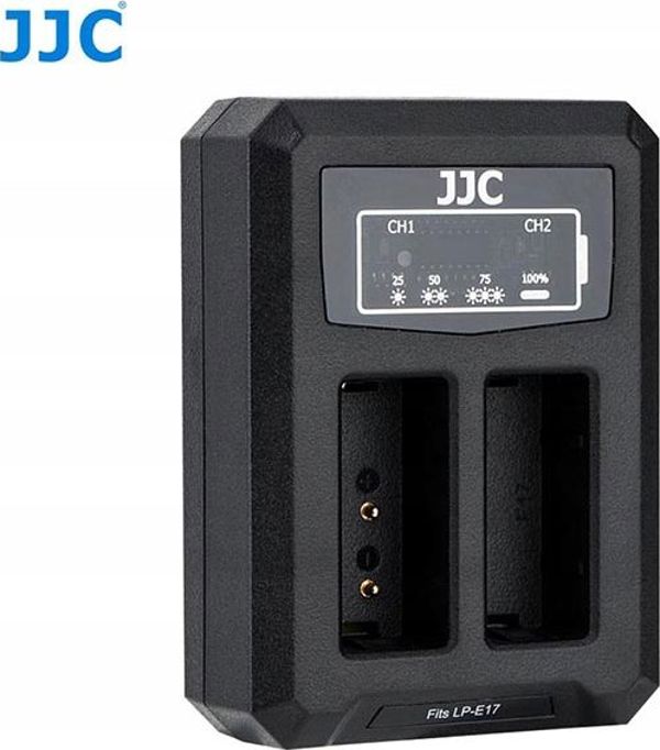 JJC Διπλός Φορτιστής Μπαταριών για Canon LP-E17 - USB, Με Ένδειξη LED