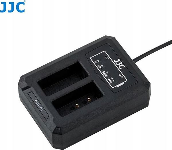 JJC Διπλός Φορτιστής Μπαταριών για Canon LP-E17 - USB, Με Ένδειξη LED