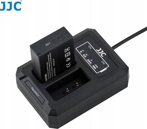 JJC Διπλός Φορτιστής Μπαταριών για Canon LP-E17 - USB, Με Ένδειξη LED