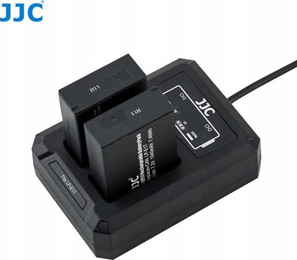 JJC Διπλός Φορτιστής Μπαταριών για Canon LP-E17 - USB, Με Ένδειξη LED