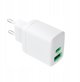 Φορτιστής Τοίχου Green Cell PowerSource Duo30, 30W, USB-C & USB-A, Power Delivery, QC3.0, Λευκός