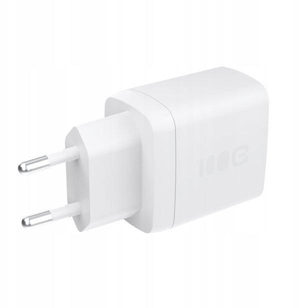 Φορτιστής Τοίχου Green Cell PowerSource Duo30, 30W, USB-C & USB-A, Power Delivery, QC3.0, Λευκός