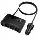 Φορτιστής Αυτοκινήτου Hoco με Διαχωριστή 2xUSB A + 2xUSB C + 3 Θύρες Αναπτήρα QC3.0 PD 240W Z64 Μαύρος
