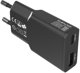 Φορτιστής δικτύου 4smarts FlatPlug Duos 30W GaN USB-C/USB-A μαύρος