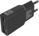 Φορτιστής δικτύου 4smarts FlatPlug Duos 30W GaN USB-C/USB-A μαύρος
