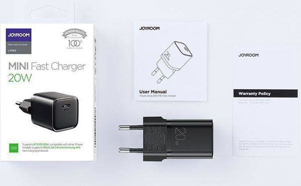 Joyroom Φορτιστής L-P202 USB-C 20W Power Delivery για iPhone - Λευκός