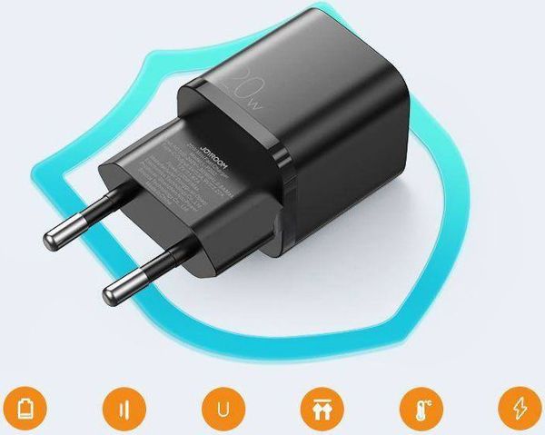 Joyroom Φορτιστής L-P202 USB-C 20W Power Delivery για iPhone - Λευκός