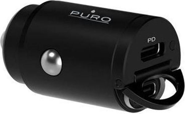 Puro Φορτιστής Αυτοκινήτου Mini 2x USB-C 30W Power Delivery - Μαύρο (PUR404BLK)