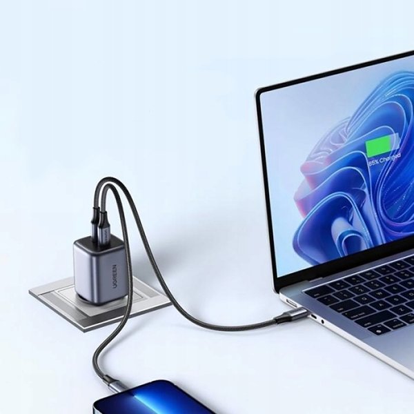Φορτιστής δικτύου Ugreen Nexode N Series X525 45W GaN 1x USB-A 1x USB-C – Μαύρος