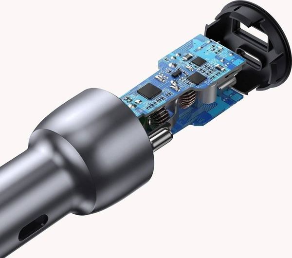 Ugreen CD213 Φορτιστής Αυτοκινήτου 36W, 1x USB-A QC 3.0 & 1x USB-C PD, Αλουμίνιο, Γκρι