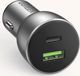 Ugreen CD213 Φορτιστής Αυτοκινήτου 36W, 1x USB-A QC 3.0 & 1x USB-C PD, Αλουμίνιο, Γκρι