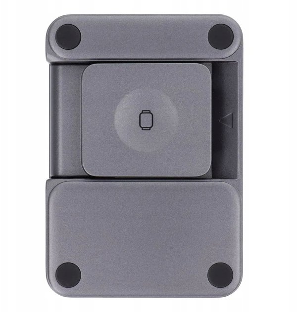 Ασύρματος Φορτιστής Forcell F-Energy 3σε1 Flex Pro Qi2 συμβατός με MagSafe (F-05) ασημί