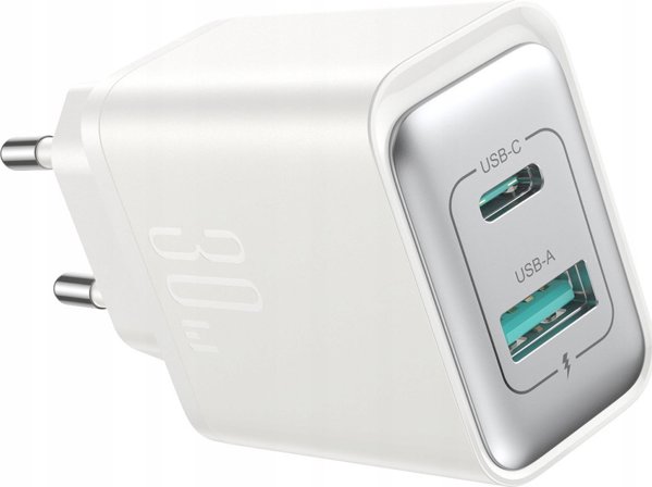 Φορτιστής JOYROOM Φορτιστής JOYROOM JR-TCF15 τοίχου USB-C / USB-A 30W - λευκός