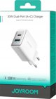 Φορτιστής JOYROOM Φορτιστής JOYROOM JR-TCF15 τοίχου USB-C / USB-A 30W - λευκός