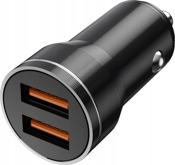 Ladowarka nemo Ladowarka Samochodowa 3.1A 18W 2x USB Jellico F2S czarna