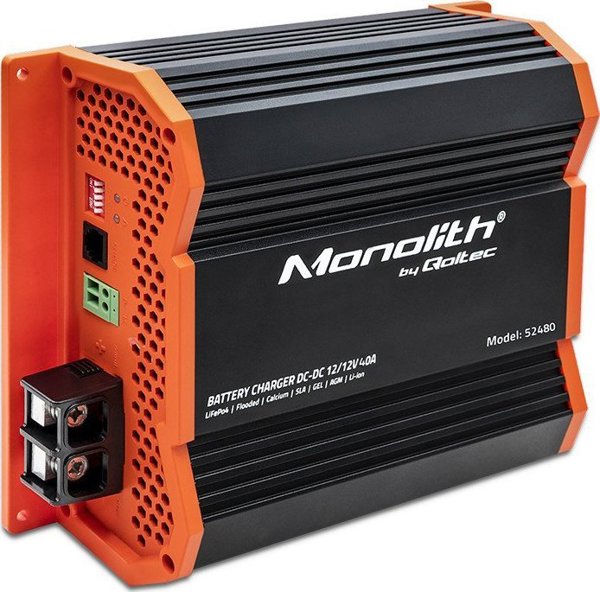 Φορτιστής Qoltec Φορτιστής Monolith DC-DC για μπαταρίες LiFePO4 AGM 12V-12V | 40A | 500W