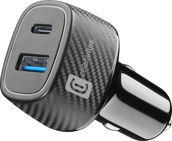 Cellular Line Φορτιστής Αυτοκινήτου Multipower Ultra 30W USB-C, Μαύρος