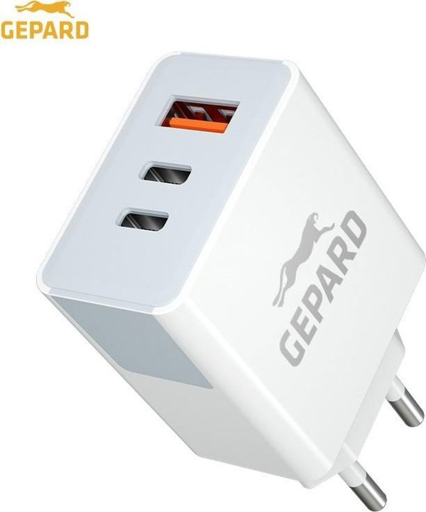 Gepard Φορτιστής Τοίχου PD 40W 2x USB-C + USB-A