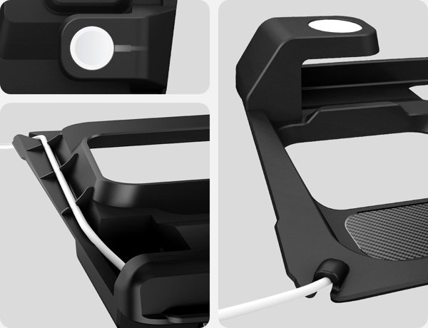 Spigen Tesla 3-in-1 Ασύρματος Φορτιστής & Βάση Φόρτισης για Tesla Model 3 (2024) - Μαύρο