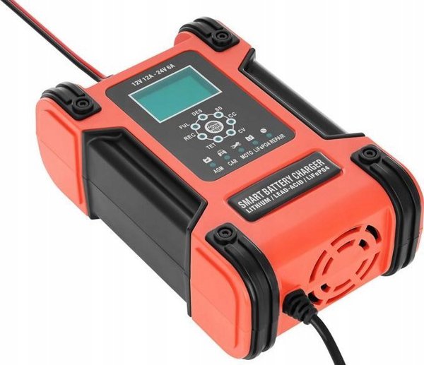 Ladowarka AZO Digital Ladowarka sieciowa do akumulatorow BC-12 12A (230V/12V) 6A (230V/24V) AGM / LiFePO4 / GEL
