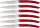 Laguiole Tradition Jean Dubost Laguiole 6 pcs. Knife Set, Acrylic Red