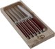 Laguiole Tradition Jean Dubost Laguiole 6 pcs. Knife Set, Acrylic Red