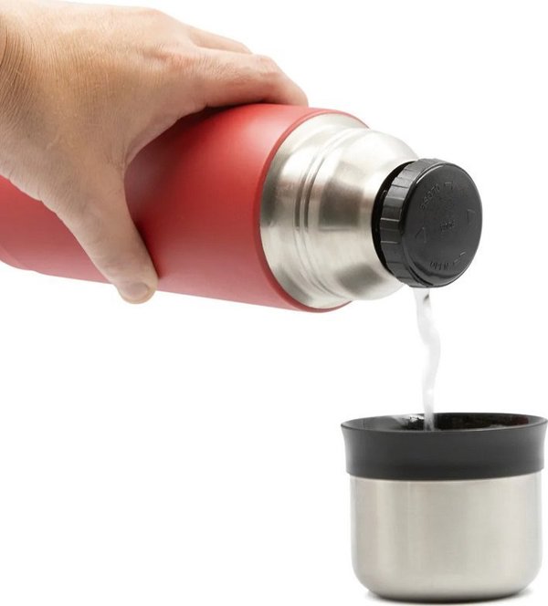 Laken Termos St. Steel Thermo Bottle - Czerwony - 0.75l