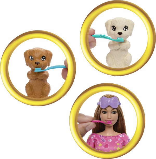 Κούκλα Barbie MATTEL MATTEL Barbie Puppy Pajama Party Doll