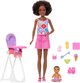 Κούκλα Barbie Skipper Νταντά με Καρεκλάκι Φαγητού και Μωρό, Σετ Παιχνιδιού JJB45/JKC16