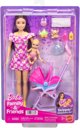 LALKA BARBIE SKIPPER OPIEKUNKA Z WOZKIEM I BOBASEM zestaw do zabawy JJB42/JKC16