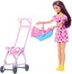 LALKA BARBIE SKIPPER OPIEKUNKA Z WOZKIEM I BOBASEM zestaw do zabawy JJB42/JKC16