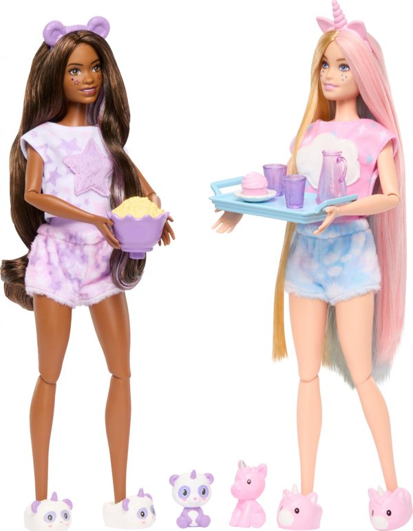 Κούκλα Barbie Mattel Cutie Reveal Σετ πάρτι πιτζάμες HRY15 13182829 194735188574