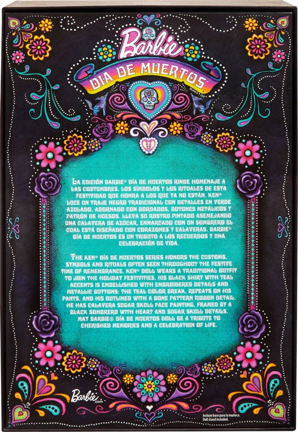 Mattel Barbie Ken Dia De Muertos Κούκλα Συλλεκτική HRM73