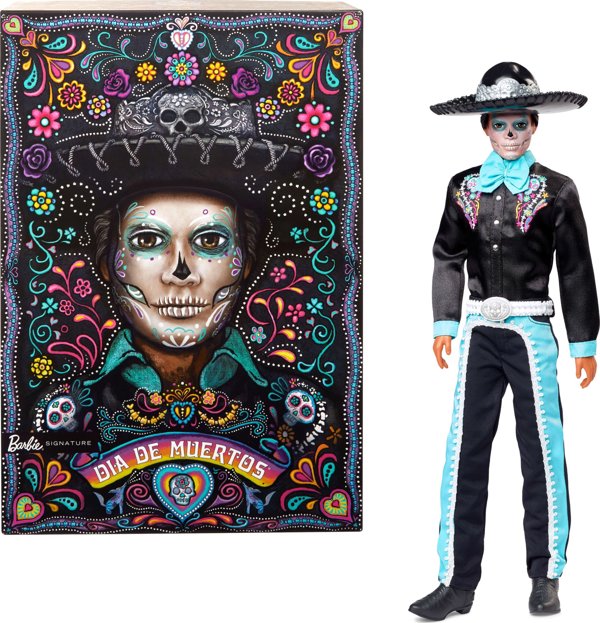 Mattel Barbie Ken Dia De Muertos Κούκλα Συλλεκτική HRM73