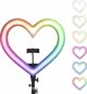 OEM LED δαχτυλίδι φωτισμού Ring / Heart Stream RGB 10 ιντσών με βάση και θήκη τηλεφώνου JM26-10