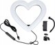 OEM LED δαχτυλίδι φωτισμού Ring / Heart Stream RGB 10 ιντσών με βάση και θήκη τηλεφώνου JM26-10