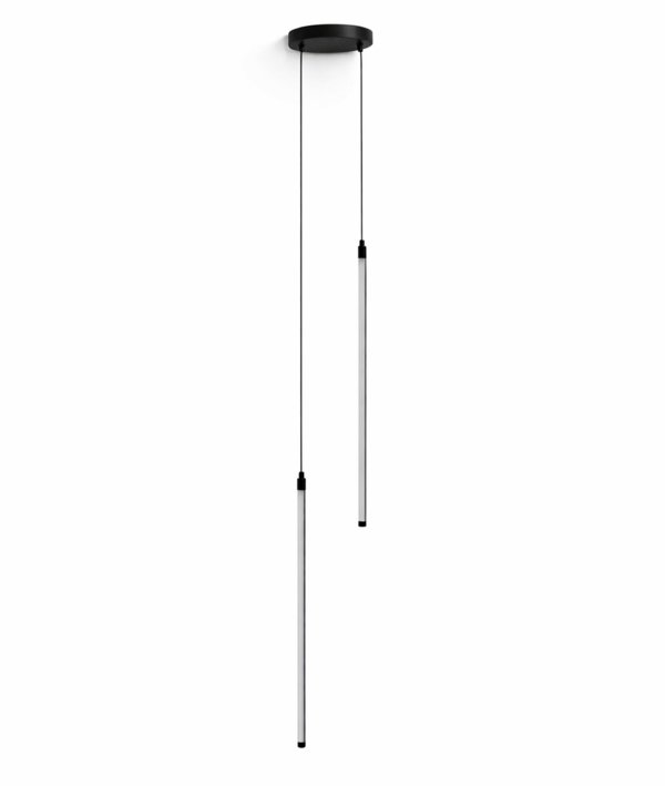ATL ZD180 Κρεμαστό φωτιστικό LED με 2 σωλήνες, μαύρο