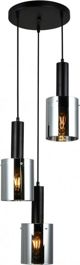 Lampa wiszaca Italux Sardo PND-5581-3A-BK+SG