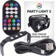 Φωτιστικό Στούντιο LIGHT4ME PARTY LIGHT 3 LED εφέ disco + τηλεχειριστήριο