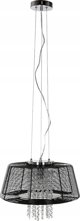 Lampa wiszaca Italux Benjamin MDM1895-1BK 1x40W E14 chrom/czarna