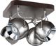 Lampa sufitowa Spotlight Spot natynkowy chrom Spotlight BALL WOOD z drewna bukowego 5131476